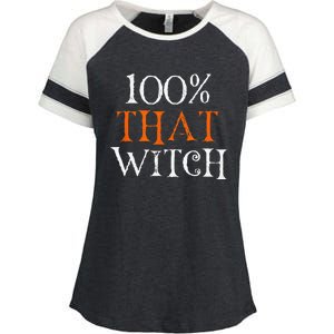 100 Percent That Witch Enza Ladies Jersey Colorblock Tee