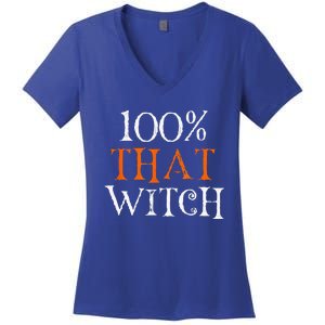 100 Percent That Witch Women's V-Neck T-Shirt