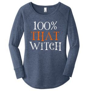 100 Percent That Witch Women's Perfect Tri Tunic Long Sleeve Shirt