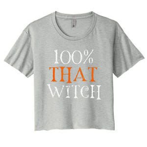 100 Percent That Witch Women's Crop Top Tee