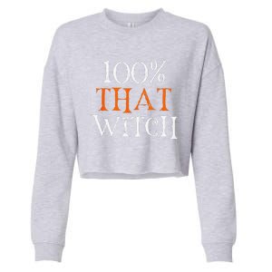 100 Percent That Witch Cropped Pullover Crew