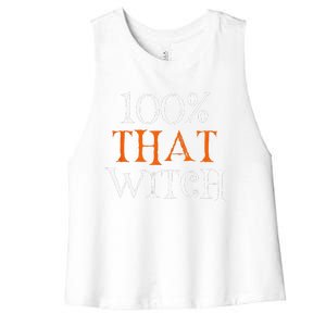 100 Percent That Witch Women's Racerback Cropped Tank