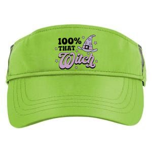 100 Percent That Witch Halloween Gift Adult Drive Performance Visor