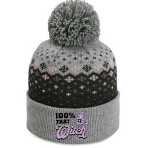 100 Percent That Witch Halloween Gift The Baniff Cuffed Pom Beanie