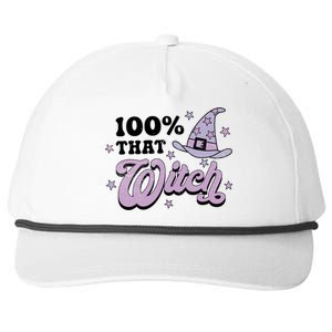 100 Percent That Witch Halloween Gift Snapback Five-Panel Rope Hat