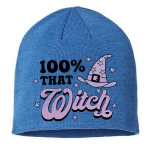 100 Percent That Witch Halloween Gift Sustainable Beanie