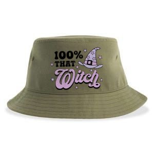 100 Percent That Witch Halloween Gift Sustainable Bucket Hat