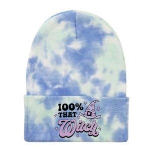 100 Percent That Witch Halloween Gift Tie Dye 12in Knit Beanie