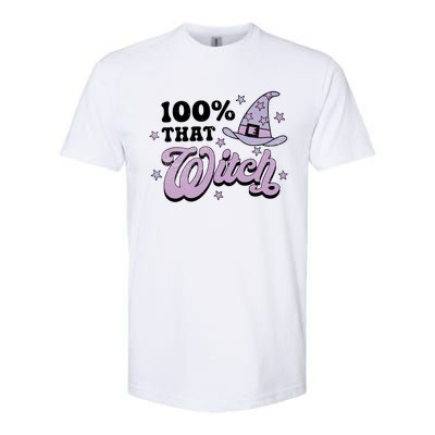 100 Percent That Witch Halloween Gift Softstyle CVC T-Shirt