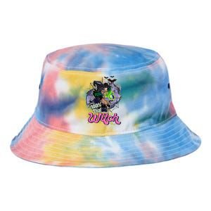 100 Percent That Witch Funny Halloween Gifts Tie Dye Newport Bucket Hat