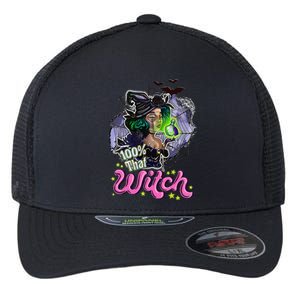 100 Percent That Witch Funny Halloween Gifts Flexfit Unipanel Trucker Cap