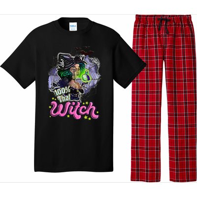 100 Percent That Witch Funny Halloween Gifts Pajama Set