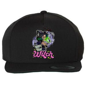 100 Percent That Witch Funny Halloween Gifts Wool Snapback Cap