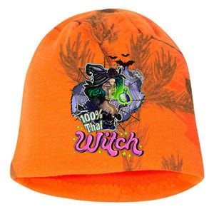 100 Percent That Witch Funny Halloween Gifts Kati - Camo Knit Beanie