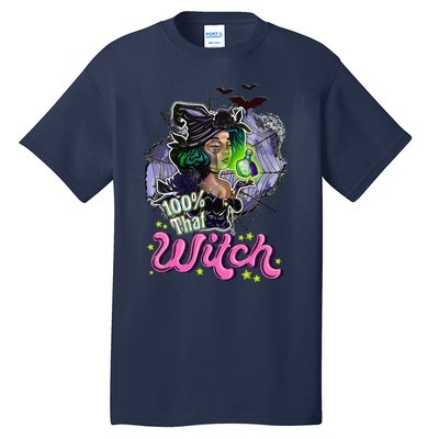 100 Percent That Witch Funny Halloween Gifts Tall T-Shirt