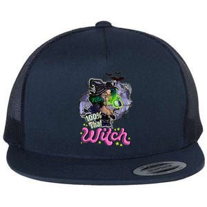 100 Percent That Witch Funny Halloween Gifts Flat Bill Trucker Hat