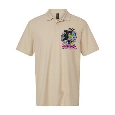 100 Percent That Witch Funny Halloween Gifts Softstyle Adult Sport Polo