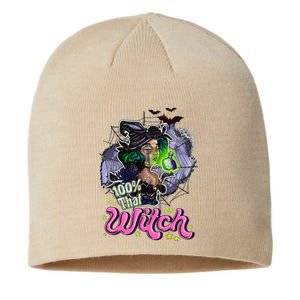 100 Percent That Witch Funny Halloween Gifts Sustainable Beanie