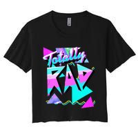 1980s Party Theme Style Totally Rad 80s Casual Hipster V.10 Women's Crop Top Tee