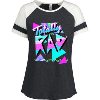 1980s Party Theme Style Totally Rad 80s Casual Hipster V.10 Enza Ladies Jersey Colorblock Tee