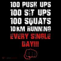 100 Push Ups 100 Sit Ups 100 Squats 10 Km Running Toddler Sweatshirt