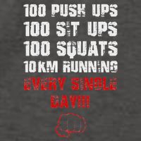 100 Push Ups 100 Sit Ups 100 Squats 10 Km Running Vector Backpack