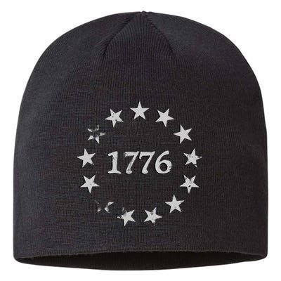 1776 Patriotic Vintage Style Usa Sustainable Beanie