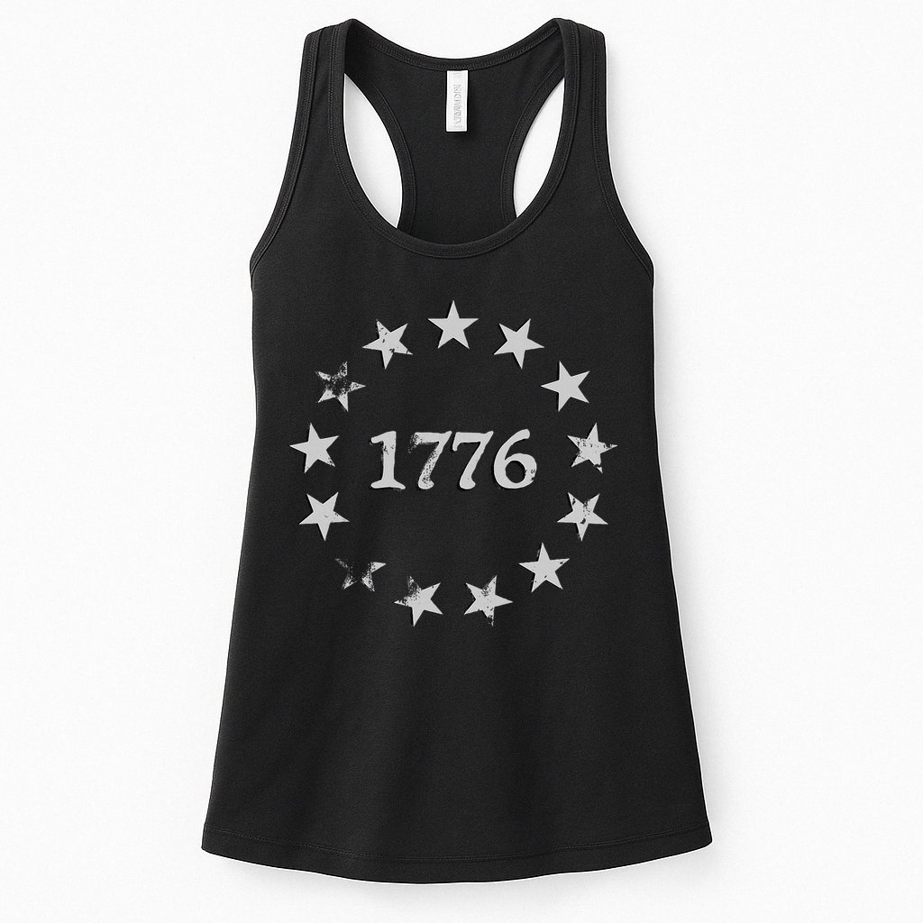 1776 Patriotic Vintage Style Usa Womens Tank Top