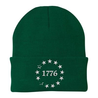 1776 Patriotic Vintage Style USA 4th Of July Knit Cap Winter Beanie