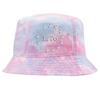 1776 Patriotic Vintage Style USA 4th Of July Tie-Dyed Bucket Hat