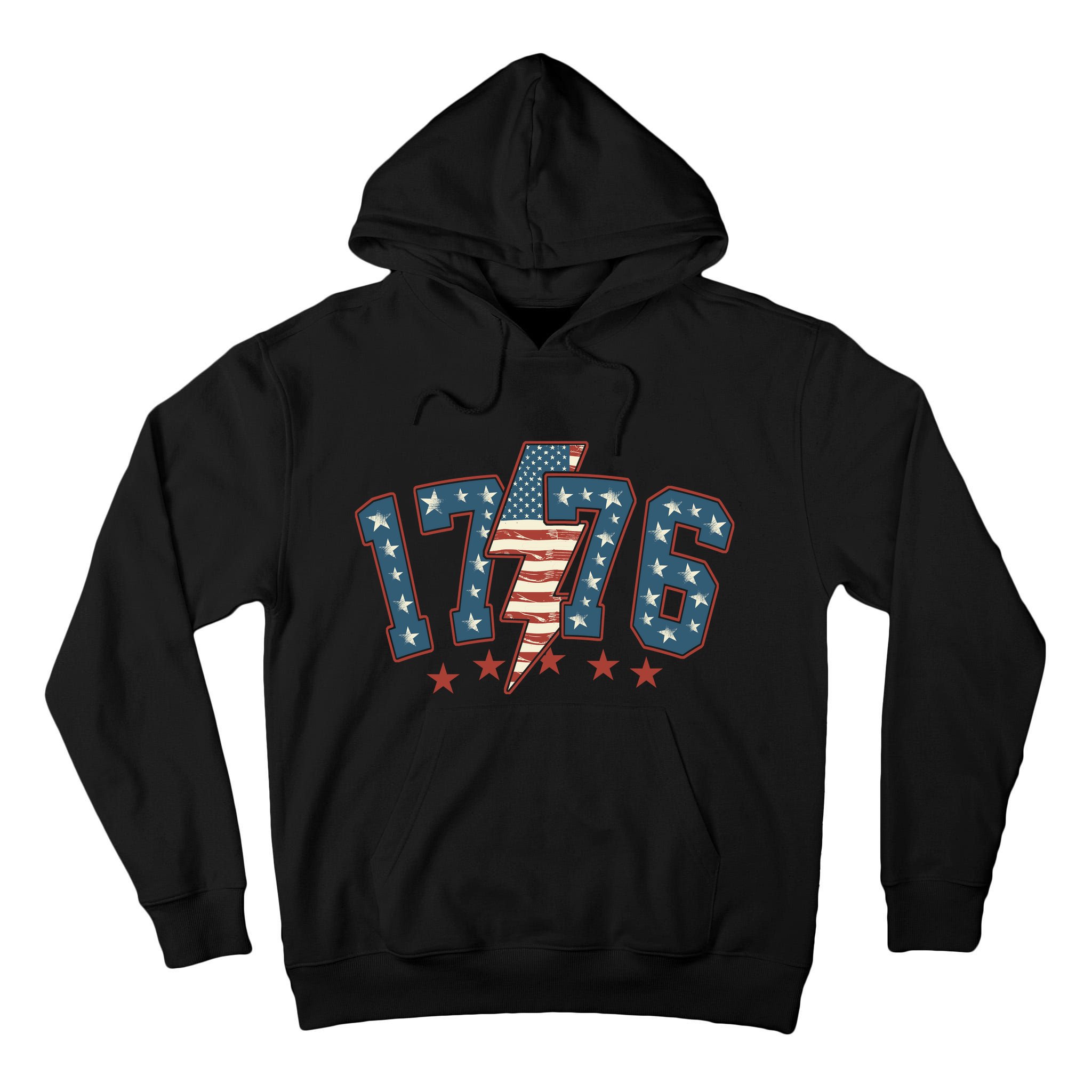 1776 Patriotic Vintage Style Usa 4th Of July Tall Hoodie