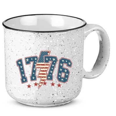 1776 Patriotic Vintage Style Usa 4th Of July 15oz Campfire Ceramic Mug