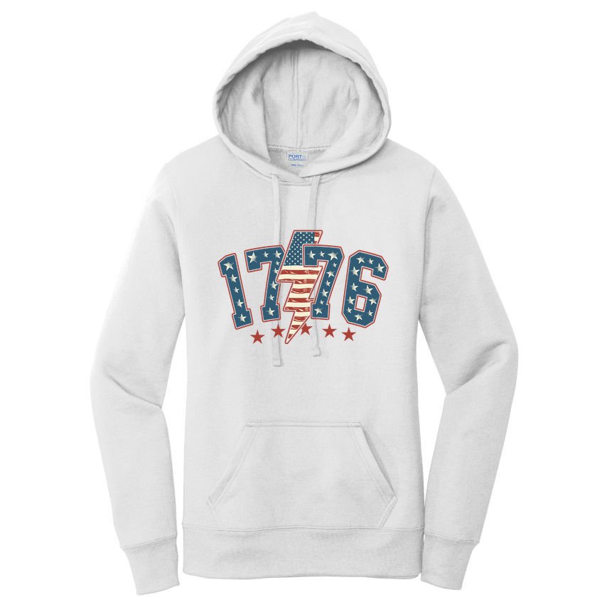 1776 Patriotic Vintage Style Usa 4th Of July Women's Pullover Hoodie