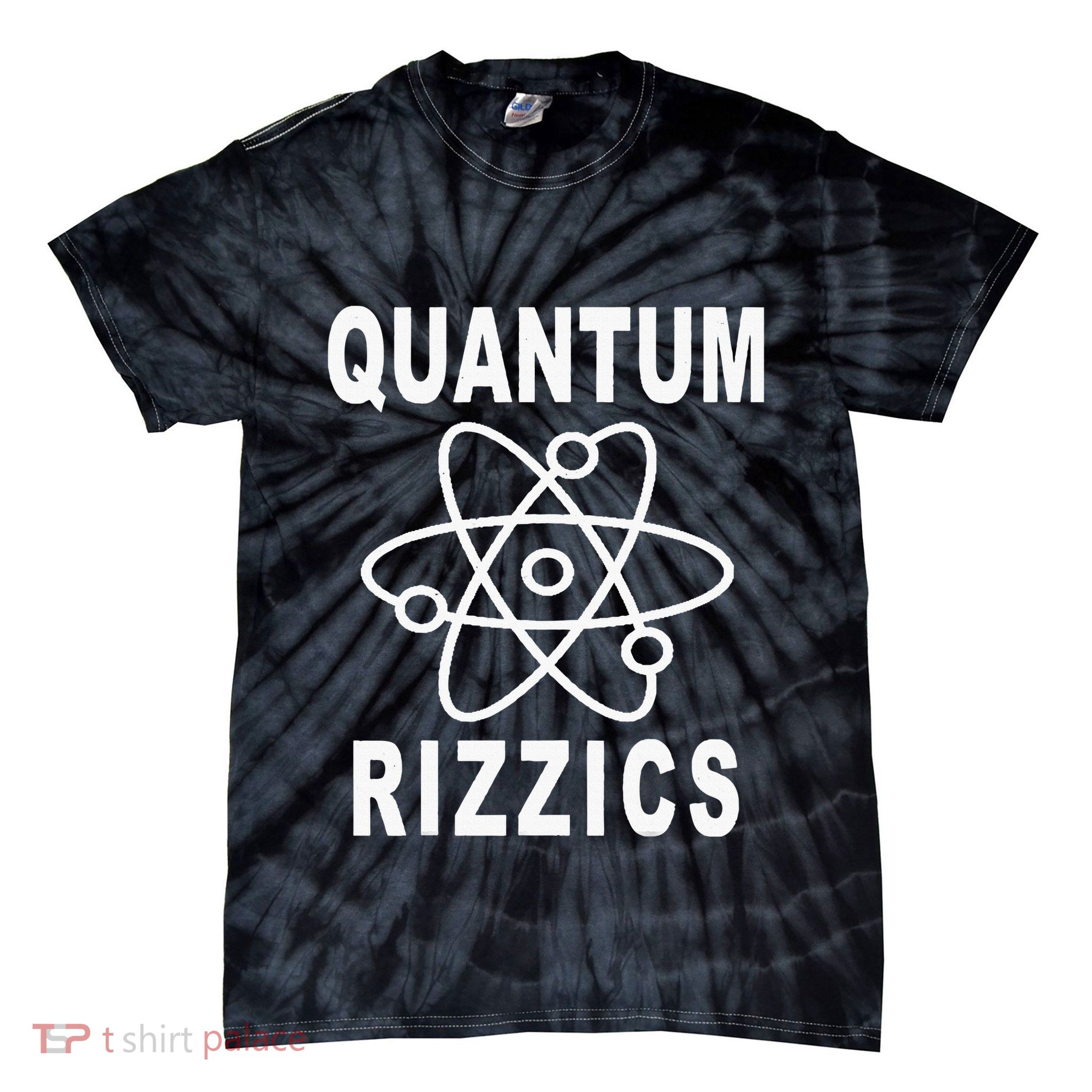 12 Quantum Rizzics Quantum Physics Tie-Dye T-Shirt
