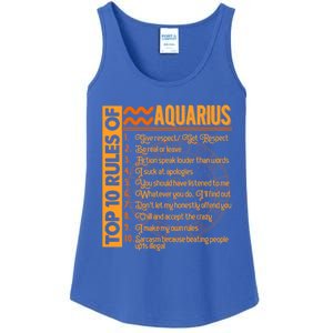 10 Rules Aquarius Symbols Horoscope Zodiac Sign Astrologer Funny Gift Ladies Essential Tank