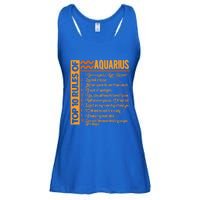 10 Rules Aquarius Symbols Horoscope Zodiac Sign Astrologer Funny Gift Ladies Essential Flowy Tank