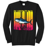 1980s Retro Bluefin Tuna Fish Fishing Fisherma Lover Sweatshirt