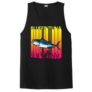 1980s Retro Bluefin Tuna Fish Fishing Fisherma Lover PosiCharge Competitor Tank