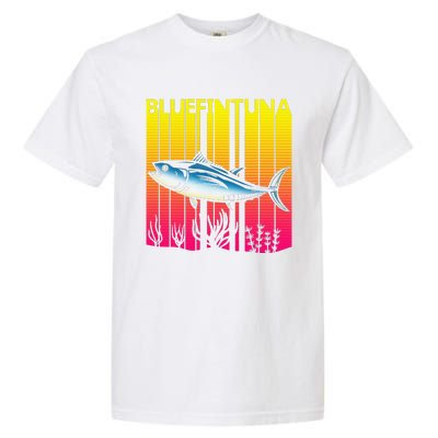 1980s Retro Bluefin Tuna Fish Fishing Fisherma Lover Garment-Dyed Heavyweight T-Shirt