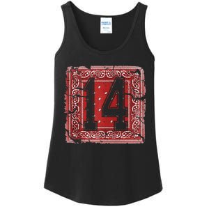 14 Red Bandana North California Northern Cal Nor Cali Ladies Essential Tank