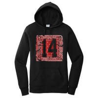 14 Red Bandana North California Northern Cal Nor Cali Women's Pullover Hoodie