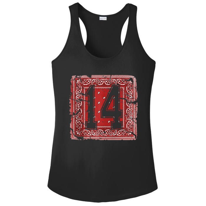 14 Red Bandana North California Northern Cal Nor Cali Ladies PosiCharge Competitor Racerback Tank