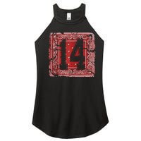 14 Red Bandana North California Northern Cal Nor Cali Women's Perfect Tri Rocker Tank