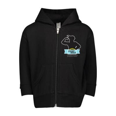 100% Real Crowtein Fight Milk Shirt Toddler Zip Fleece Hoodie