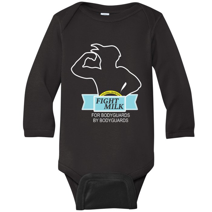 100% Real Crowtein Fight Milk Shirt Baby Long Sleeve Bodysuit