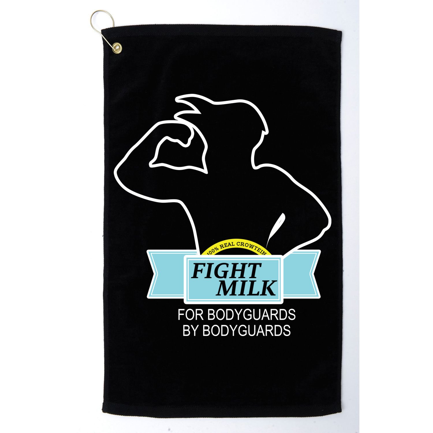 100% Real Crowtein Fight Milk Shirt Golf Towel