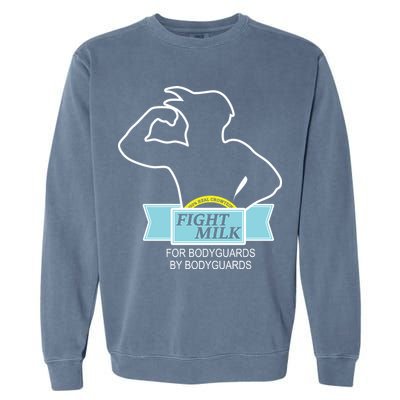 100% Real Crowtein Fight Milk Shirt Garment-Dyed Sweatshirt