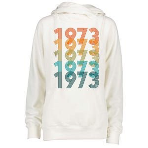 1973 Retro Colorful Roe V Wade Womens Funnel Neck Pullover Hood