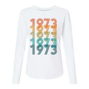 1973 Retro Colorful Roe V Wade Womens Cotton Relaxed Long Sleeve T-Shirt