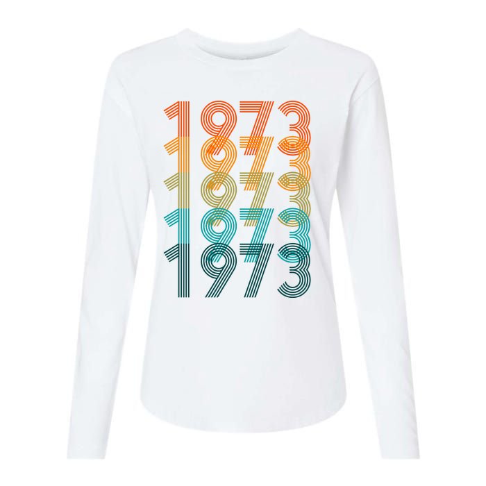 1973 Retro Colorful Roe V Wade Womens Cotton Relaxed Long Sleeve T-Shirt